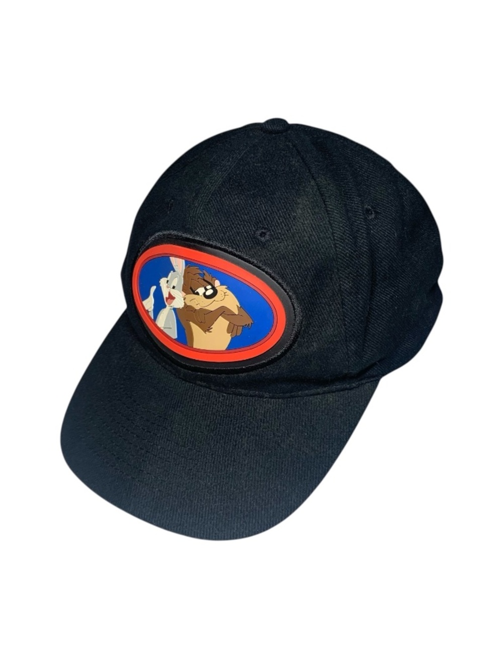 Looney Tunes 1997 Vintage Baseball Cap Black Bugs Bunny & Tasmanian Devil‎